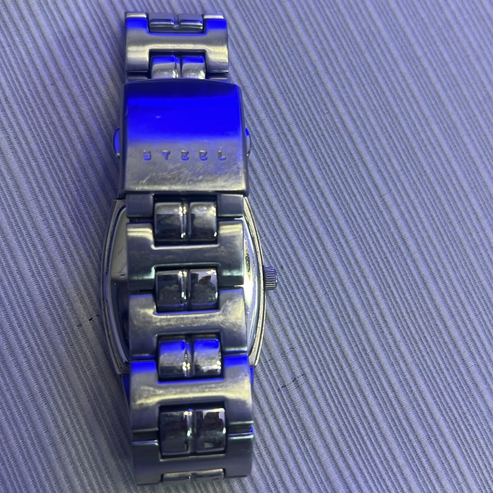 Silver light blue face guess watch - Picture 2 of 3